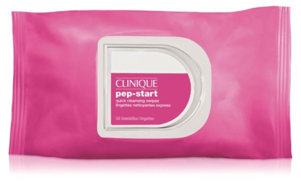 PEP-START QUICK CLEANSING SWIPES, CLINIQUE