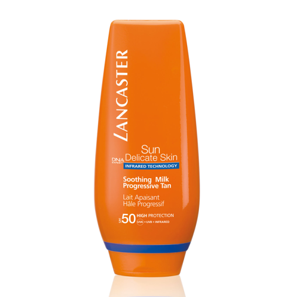Lancaster Sun Delicate Skin Soothing Milk Progressive Tan Spf 50 