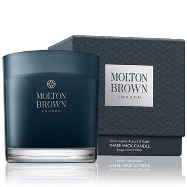 Molton Brown-Black Leather Accord & Cade Single Wick Candle