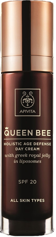Apivita, Queen Bee Κρέμα Ημέρας Ολιστικής Αντιγήρανσης με Ελληνικό Βασιλικό Πολτό σε Λιποσώματα SPF20