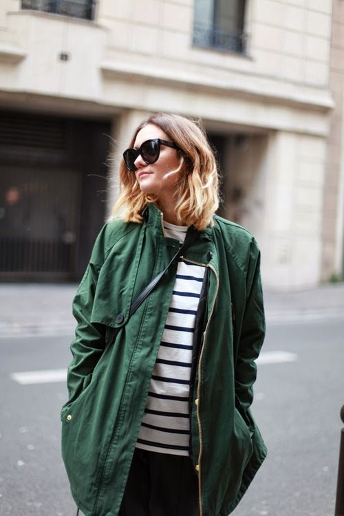 Το πρώτο jacket της σεζόν θα είναι ακόμα πιο stylish σε σκούρο πράσινο.