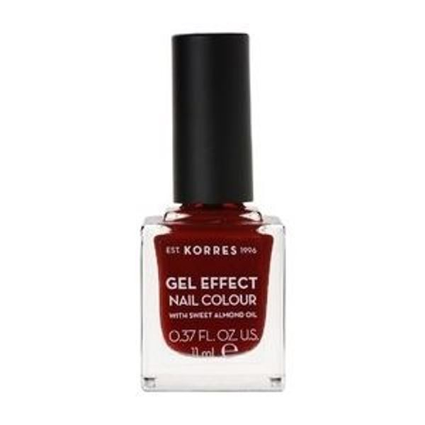 Korres Gel Effect Nail Colour 59 Wine Red.
