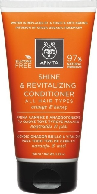  Apivita Shine & Revitalizing Conditioner με Πορτοκάλι & Μέλι