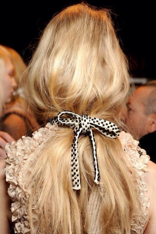 Messy Low Ponytail