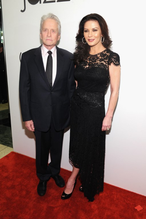 O Michael Douglas και η Catherine Zeta-Jones στο Mica and Ahmet Ertegun Atrium 