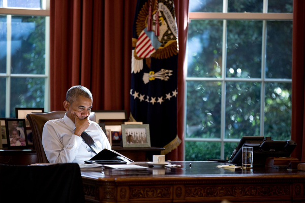 Σε ώρες περισυλλογής και δύσκολων αποφάσεων /Pete Souza/The White House