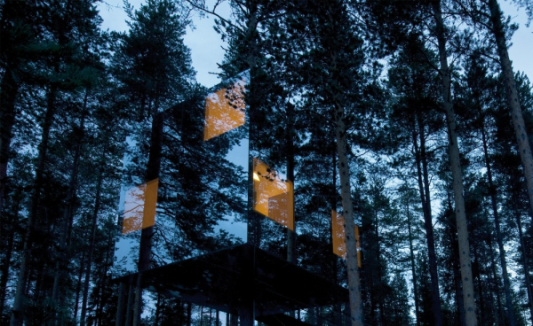 Το ξενοδοχείο Mirrorcube στη Λαπωνία, Σουηδία.