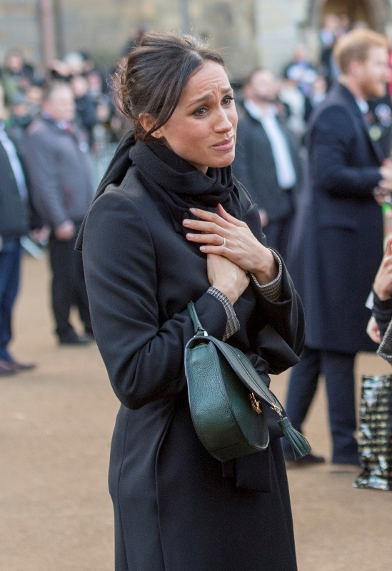 H Meghan ευχαριστούσε το κοινό για τη θερμή υποδοχή.