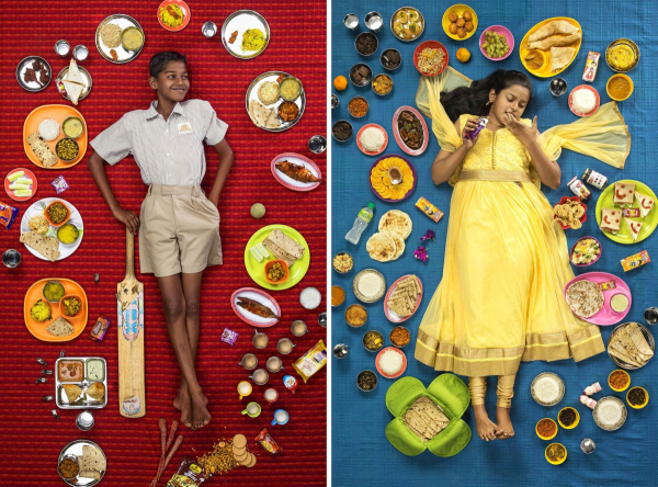 Αριστερά: Chetan Menge, 10 χρονών, Βομβάη. Δεξιά: Adveeta Venkatesh, 10 χρονών, Βομβάη