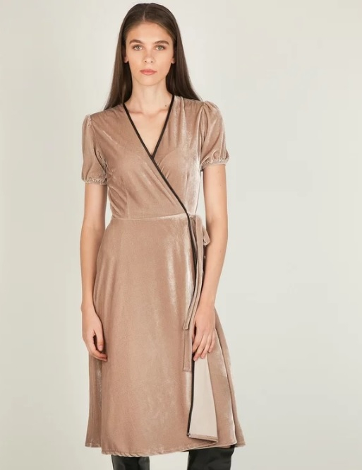 Κρουαζέ φόρεμα από βελούδο, Toi&moi (toi-moi.com)