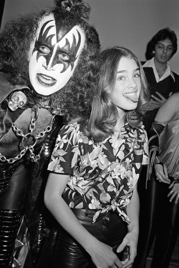 Gene Simmons And Brooke Shields, 1978