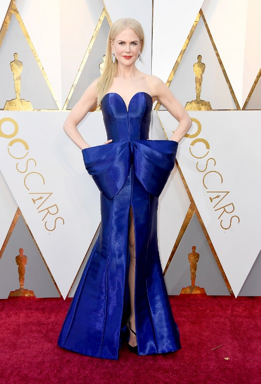 Εντυπωσιακή η Nicole Kidman με μπλε δημιουργία Armani Prive