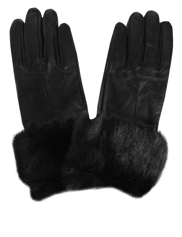 Γάντια με λεπτομέρεια από γούνα, Marks & Spencer (www.marksandspencer.com/)