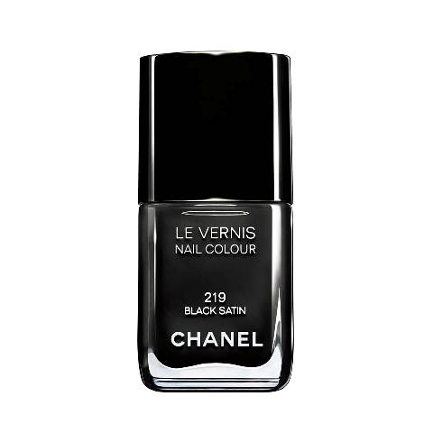 Chanel 219 black satin