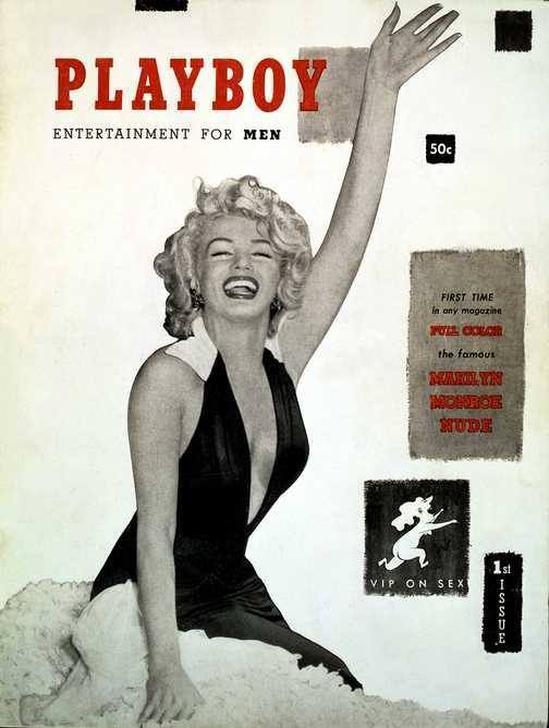 1953: Το πρώτο εξώφυλλο του Playboy περιλάμβανε την Marilyn. Καθόλου κακή αρχή. Πηγή: Facebook - Playboy Covers