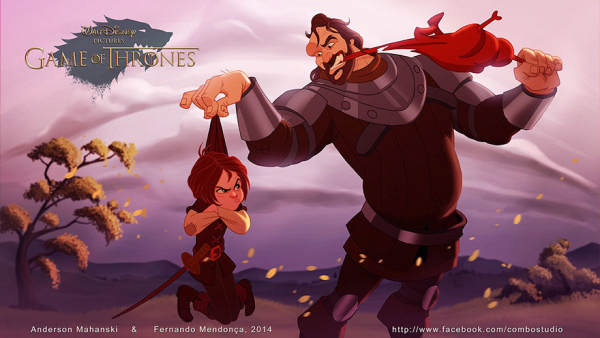 Arya Stark & The Hound (Πηγή: comboestudio.com.br)