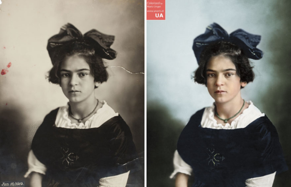 Η 11χρονη Frida Kahlo φωτογραφημένη από τον Guillermo Kahlo, 1919

