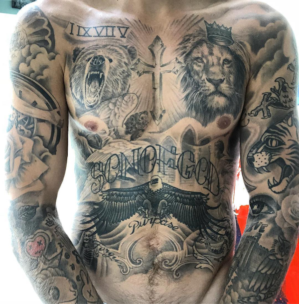 Πάνω από 100 ώρες χρειάστηκαν για να γίνουν τα χαοτικά τατουάζ του Justin Bieber

