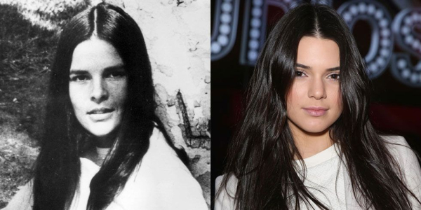 Η Ali MacGraw (1969) και η Kendall Jenner
