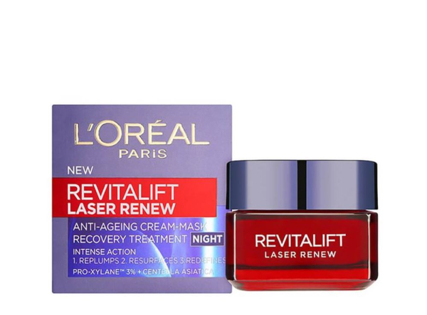 Αντιγηραντική κρέμα με με υαλουρονικό οξύ, Revitalift Laser Renew Night Cream, L'Oréal Paris
