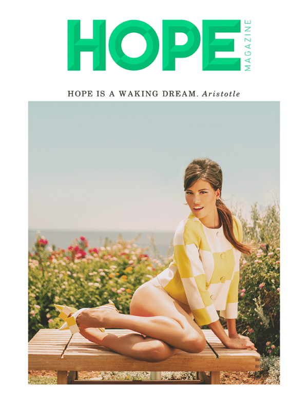 Το πρώτο εξώφυλλο του Hope Magazine
