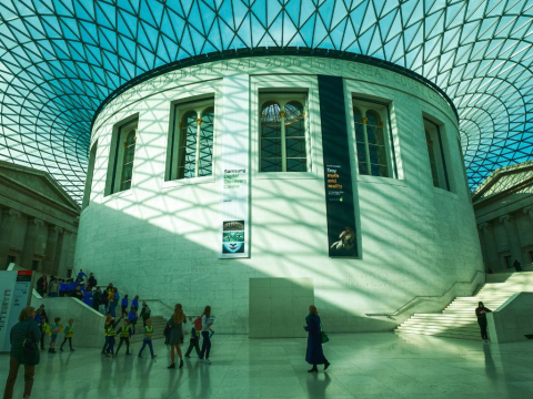 Το εσωτερικό του Βρετανικού Μουσείου