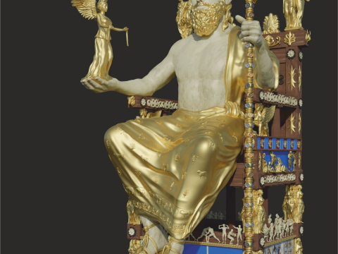 Μουσείο Κοτσανά: Το χρυσελεφάντινο άγαλμα του Δία «ζωντανεύει» ξανά στην Αρχαία Ολυμπία μετά από 2.500 χρόνια