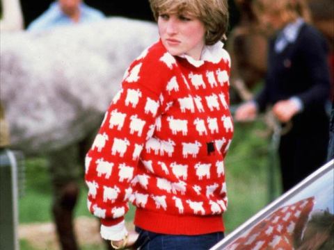 Πριγκίπισσα Νταϊάνα: Σε τιμή - ρεκόρ 1,1 εκατ. δολαρίων πουλήθηκε το διάσημο "Black Sheep" πουλόβερ της