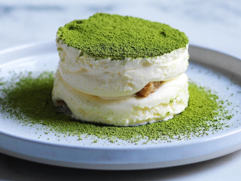 Πράσινο τιραμισού με τσάι matcha