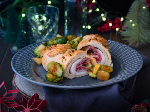 Ρολό κοτόπουλου Wellington: H εντυπωσιακή πρόταση για το ρεβεγιόν 