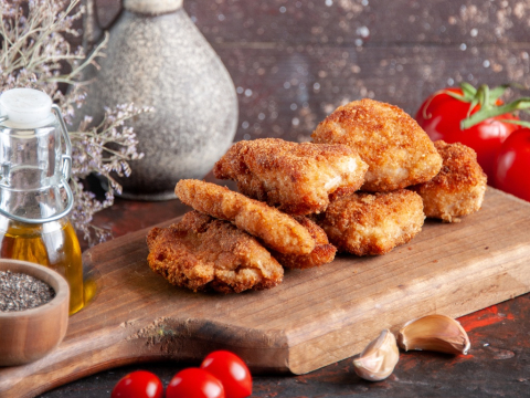 Τραγανό σνίτσελ κοτόπουλο στο air fryer