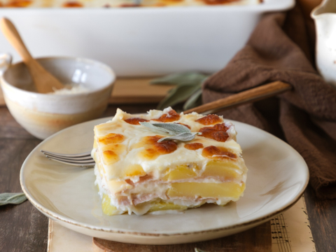 Κρεμώδεις πατάτες ογκρατέν με χρυσαφένια κρούστα