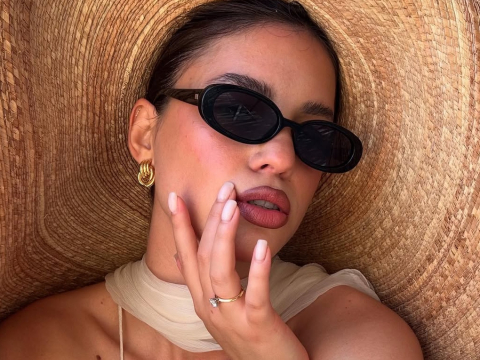 όμπρε ροζ νύχια