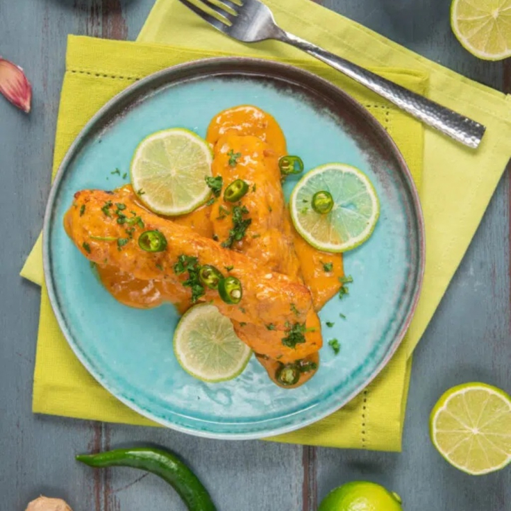 Αρωματικός σολομός με κάρυ και καρύδα