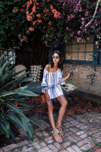 91tfn3-l-610x610-viva-luxury-blogger-shoes-bag-jewels-blue-dress-white-dress-mini-dress-flats-pom-pom-sandals-pom-poms-sandals-flat-sandals-dress-summer-dress-summer-outfits-short-dress-striped-dre.jpg