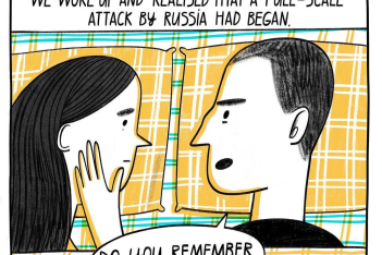 Yulia Vus: Η Ουκρανή καλλιτέχνης που απεικονίζει τον πόλεμο μέσω των κόμικ της