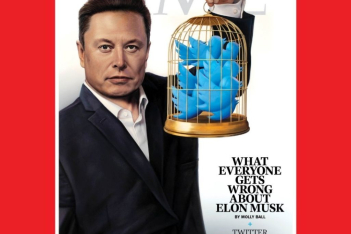 Το εξώφυλλο του περιοδικού TIME για την αγορά του Twitter