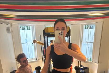 Oι Beckhams γυμνάζονται μαζί και μοιράζονται την απόλυτη gym selfie 