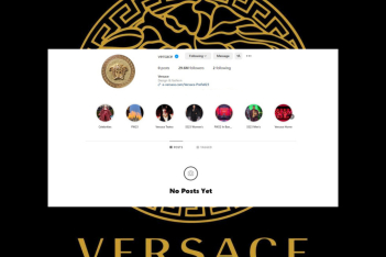 Ο οίκος Versace έσβησε τα πάντα από το Instagram