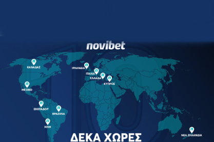 Novibet: Δυναμική παρουσία σε 10 χώρες