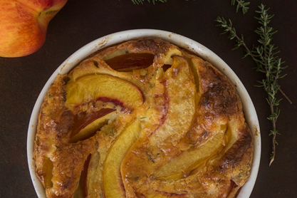 Καλοκαιρινό Clafoutis με ροδάκινα