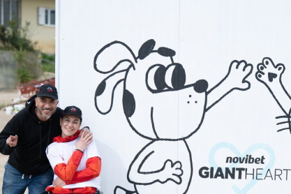 To Giant Heart της Novibet στο πλευρό των αδέσποτων ζώων