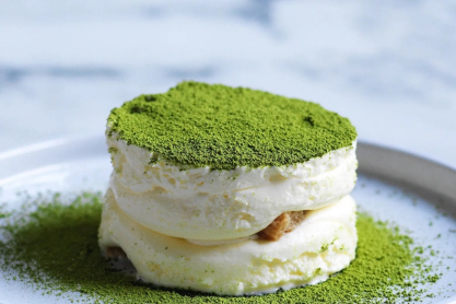 Πράσινο τιραμισού με τσάι matcha