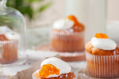 Αφράτα muffins καρότου χωρίς ζάχαρη