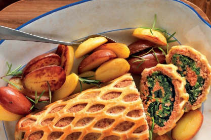 Τρυφερό ρολό κοτόπουλου στο air fryer