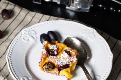 Clafoutis με σταφύλια – το γαλλικό γλυκό του φθινοπώρου