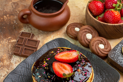 Αφράτα και πανεύκολα pancakes με ρικότα και κομματάκια σοκολάτας