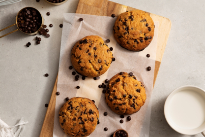 Εύκολα μπισκότα με φυστικοβούτυρο και σοκολάτα στο Air Fryer