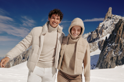 Η Falconeri παρουσιάζει το “Ultrasoft Peaks”, το νέο editorial που διαδραματίζεται στις παγωμένες κορυφές του Mont Blanc