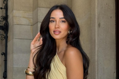 χτενίσματα για φόρεμα με έναν ώμο